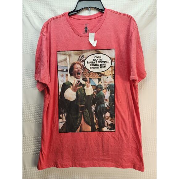 Will Ferrell Buddy The ELF Graphic Christmas T-Shirt Men's Size XL Short - Picture 1 of 5